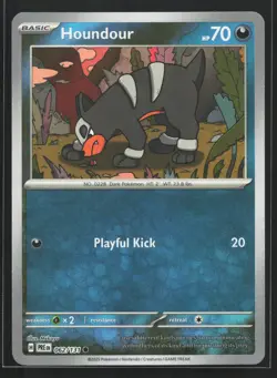 Houndour (Master Ball) 062/131 Prismatic Evolutions Reverse Holo Pokemon Card - Image 1