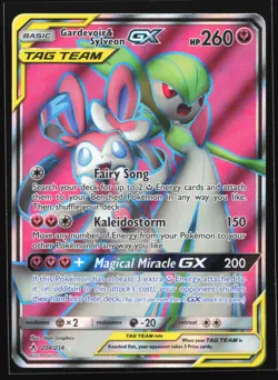 Gardevoir & Sylveon GX (Full Art) 204/214 Unbroken Bonds Ultra Rare Pokemon Card - Image 1