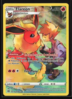 Flareon TG01 SWSH09: Brilliant Stars Trainer Gallery Ultra Rare Pokemon Card - Image 1