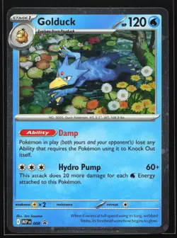 Golduck 008 SV: Scarlet & Violet Black Star Promo Pokemon Card - Image 1