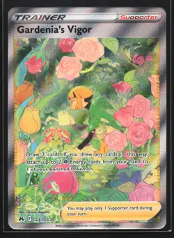 Gardenia's Vigor GG61/GG70 Crown Zenith Galarian Gallery Ultra Rare Pokemon Card - Image 1