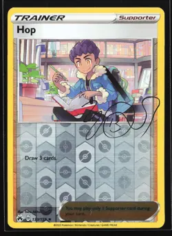 Hop 133/159 Crown Zenith Signature Reverse Holo Rare Pokemon Card - Image 1