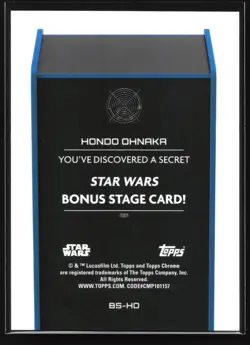 Hondo Ohnaka BS-HO Star Wars Topps Chrome 2025 Bonus Stage Card - Image 2