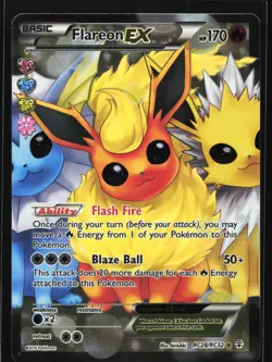 Flareon EX RC28 Generations Radiant Collection Ultra Rare Pokemon Card - Image 1