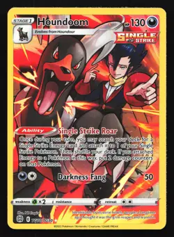 Houndoom TG10 SWSH09: Brilliant Stars Trainer Gallery Ultra Rare Pokemon Card - Image 1