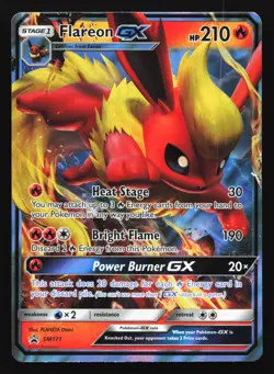 Flareon GX SM171 Sun & Moon Black Star Promo Pokemon Card - Image 1