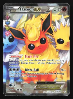 Flareon EX RC28 Generations: Radiant Collection Ultra Rare Pokemon Card - Image 1