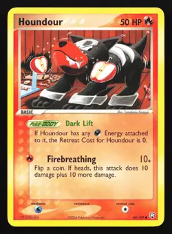 Houndour 60/109 Team Rocket Returns Common Pokemon Card - Image 1