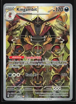 Kingambit 220/198 SV01: Scarlet & Violet Illustration Rare Pokemon Card - Image 1
