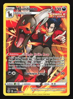 Houndoom TG10 SWSH09: Brilliant Stars Trainer Gallery Ultra Rare Pokemon Card - Image 1