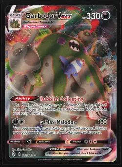 Garbodor VMAX 101/203 SWSH07: Evolving Skies Ultra Rare Pokemon Card - Image 1