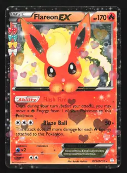Flareon EX RC6/RC32 Generations: Radiant Collection Ultra Rare Pokemon Card - Image 1