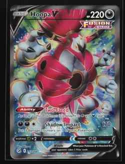 Hoopa V (Full Art) 253/264 SWSH08: Fusion Strike Ultra Rare Pokemon Card - Image 1
