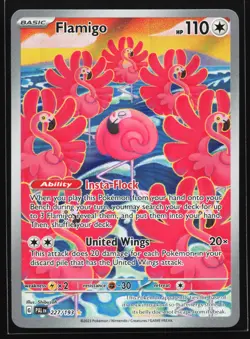 Flamigo 227/193 SV02: Paldea Evolved Illustration Rare Pokemon Card - Image 1