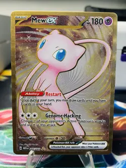 Mew ex 205/165 MEW EN-151 Metal Ultra Premium Collection Promo Pokemon Card - Image 1
