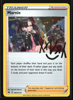 Marnie SWSH120 SWSH: Sword & Shield Black Star Promo Pokemon Card - Image 1