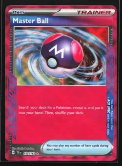 Master Ball 153/162 Temporal Forces ACE SPEC Pokemon Card - Image 1