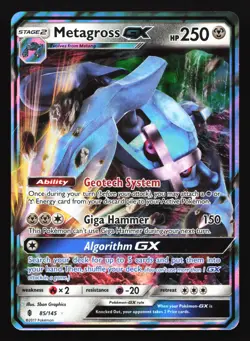 Metagross GX 85/145 SM - Guardians Rising Ultra Rare Pokemon Card - Image 1