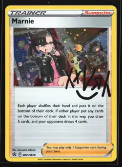Marnie SWSH120 SWSH: Sword & Shield Black Star Promo Pokemon Card - Image 1