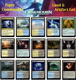 ESPER Commander Land & Artifact x15 Lot - CMR: DUSKMOURN - NM MTG - Image 1
