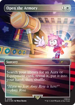 MTG Magic the Gathering Secret Lair Sonic Hedgehog Chasing Adventure Set NM FOIL - Image 3