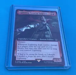 Lightning Security Sergeant Extended Art Final Fantasy Foil Magic 462 FF English - Image 2