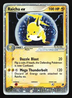 Raichu ex 98/100 Sandstorm Ultra Rare Pokemon Card - Image 1