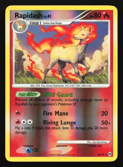 Rapidash 28/99 Arceus Reverse Holo Rare Pokemon Card - Image 1