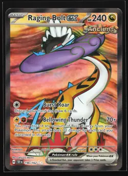 Raging Bolt ex 196/162 SV05: Temporal Forces Ultra Rare Pokemon Card - Image 1