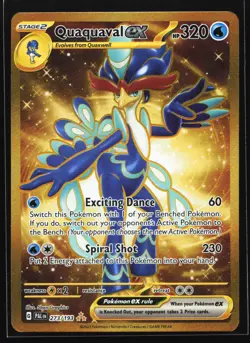 Quaquaval ex 273/193 SV02: Paldea Evolved Gold Hyper Rare Pokemon Card - Image 1