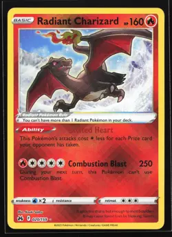 Radiant Charizard 020/159 Crown Zenith Radiant Rare Pokemon Card - Image 1