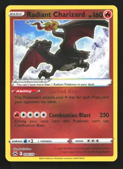 Radiant Charizard 020/159 Crown Zenith Radiant Rare Holo Pokemon Card - Image 1