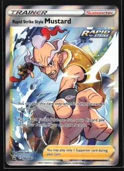 Rapid Strike Style Mustard (Full Art) 162/163 Battle Styles Ultra Rare Pokemon - Image 1
