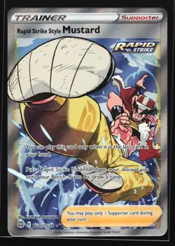Rapid Strike Style Mustard TG27 Brilliant Stars Ultra Rare Pokemon Card - Image 1