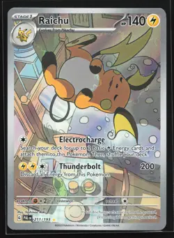 Raichu 211/193 SV02: Paldea Evolved Illustration Rare Pokemon Card - Image 1