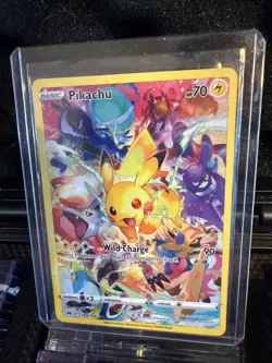 2023 POKEMON SWORD & SHIELD CROWN ZENITH 160/159 FULL ART PIKACHU NEAR MINT/NM - Image 1