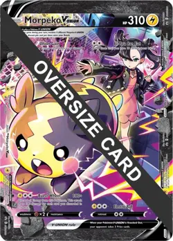 Pokemon Morpeko V-Union SWHS287/288/289/290 JUMBO/OVERSIZED Black Star Promo - Image 1