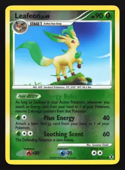 Pokemon Leafeon 45/111 Rising Rivals Reverse Holo Rare MP - Image 1