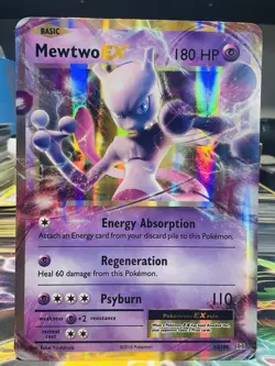 Pokemon Mewtwo EX 52/108 Evolutions JUMBO/OVERSIZED Promo - Image 2