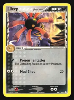 Pokemon Lileep (Delta Species) 68/110 EX Holon Phantoms Regular Common LP - Image 1