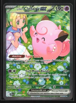 Pokemon Lillie's Clefairy ex 184/159 Journey Together Special Illustration Rare - Image 1