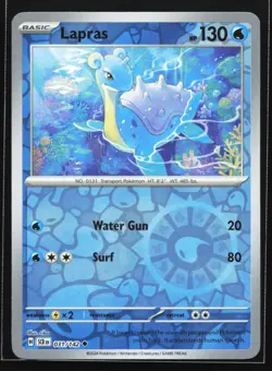 Pokemon Lapras 031/142 Stellar Crown Reverse Holo NM - Image 1