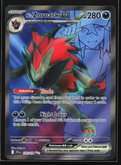 Pokemon N's Zoroark ex 175/159 Journey Together Ultra Rare Full Art Holo NM - Image 1