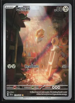 Pokemon Meltan 179/162 Temporal Forces Illustration Rare Holo NM - Image 1
