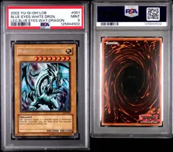 PSA 9 Blue-Eyes White Dragon LOB-001 The Legend of Blue Eyes White Dragon - Image 3