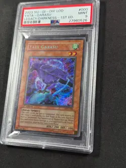 Yugioh PSA 9 Yata-Garasu LOD-000 1st Edition FULL HOLO BLEED - Image 4