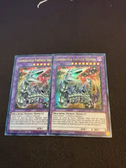 Yugioh 2x Chimeratech Fortress Dragon GFP2-EN123 - Image 1