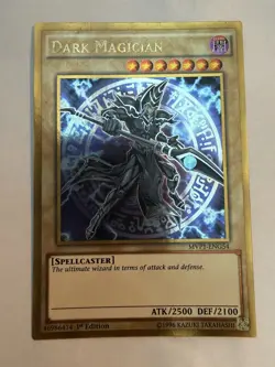 Yugioh Dark Magician MVP1-ENGV3 Gold Secret Rare 1st Edition NM - Image 1