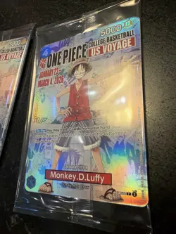 Monkey.D.Luffy (055) NCAA Basketball US Voyage) P-055 One Piece Promo Cards Foil - Image 4