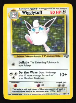 Wigglytuff 16/64 Jungle Holo Rare Pokemon Card - Image 1
